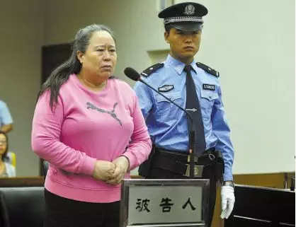 丁书苗在法庭上