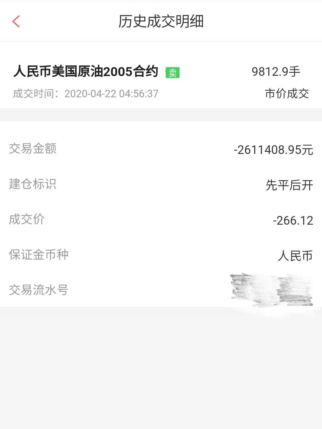 原油宝大额投资人穿仓记