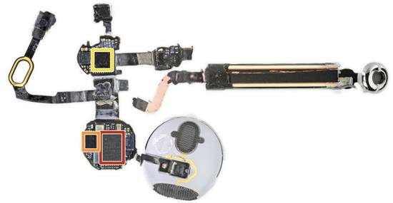 红框内为W1芯片，图片来自iFixit