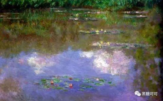 （莫奈《睡莲》的一部分，虽然莫奈其实是印象派画家）