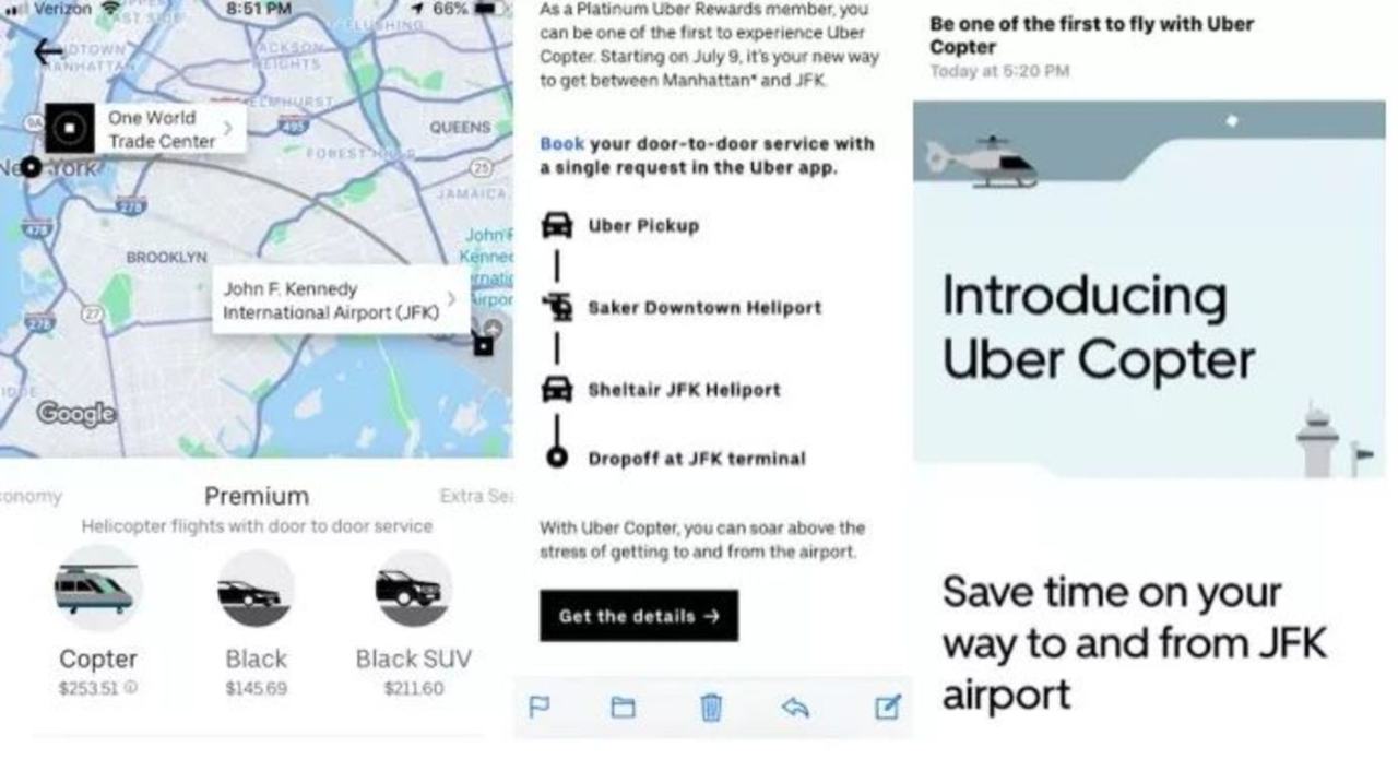 Uber纽约上线网约飞的，空中出租车规模化还有多远？        