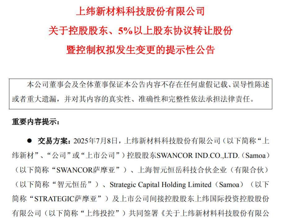 图源：上纬新材公告