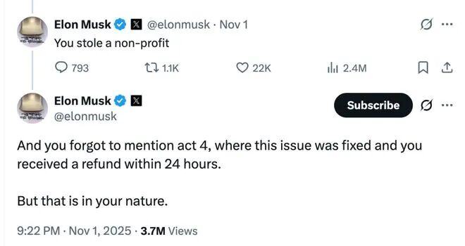 “硅谷甄嬛传”狗血续集:奥特曼优雅挑衅 马斯克狠狠回击