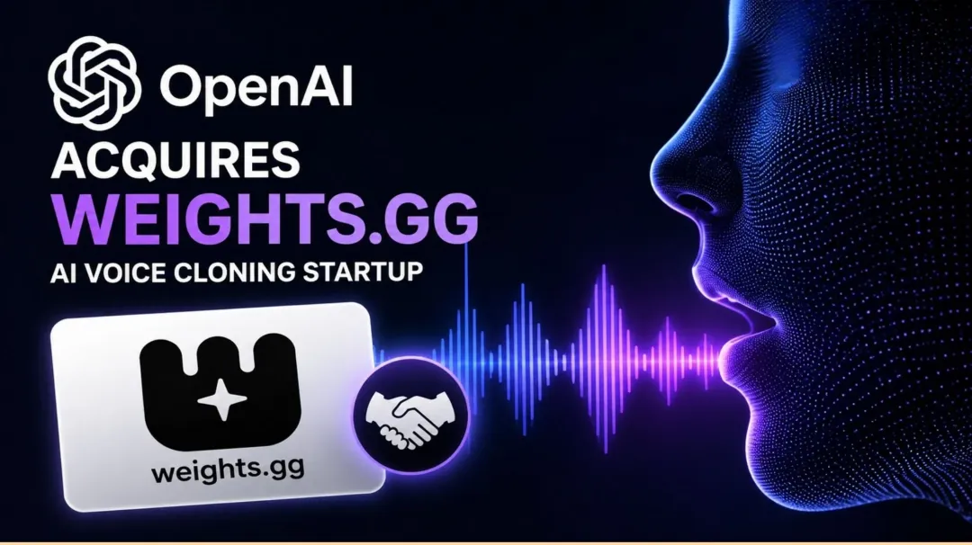 速递|OpenAI收购Weights.GG,拿下AI语音克隆技术,6名核心成员